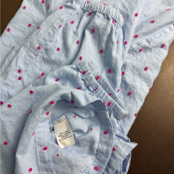 Croft & Barrow Sky Blue Blouse with Pink Polka Dots - Picture 4 of 4